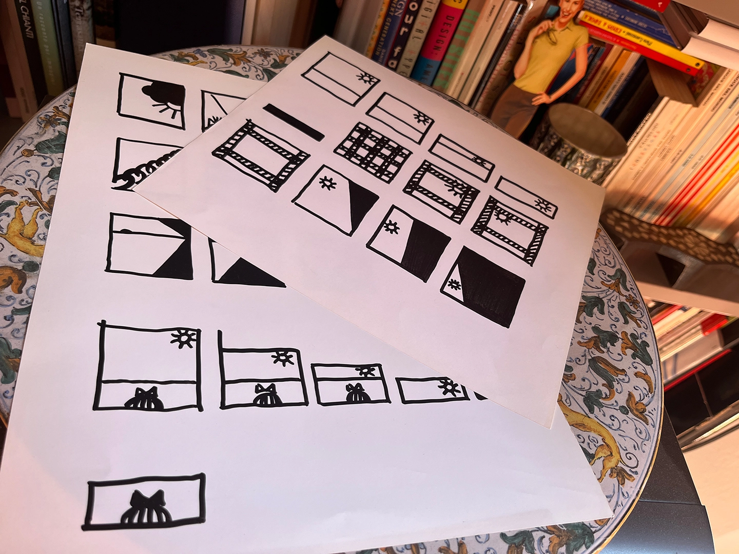 Disegni di prova per Il cielo